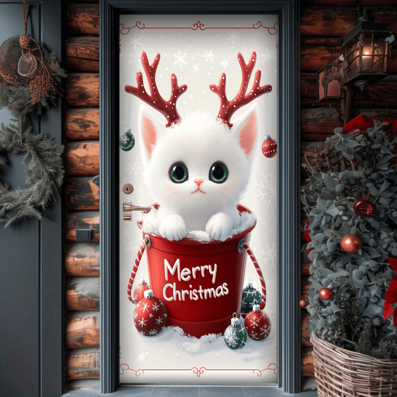 1pc2D flat, Christmas cat door - Outdoor Power House のレビューと価格