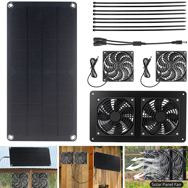 100W Solar Panel Exhaust Fan A - Outdoor Power House のレビューと価格