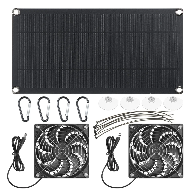 100W Solar Panel Exhaust Fan A - Outdoor Power House のレビューと価格