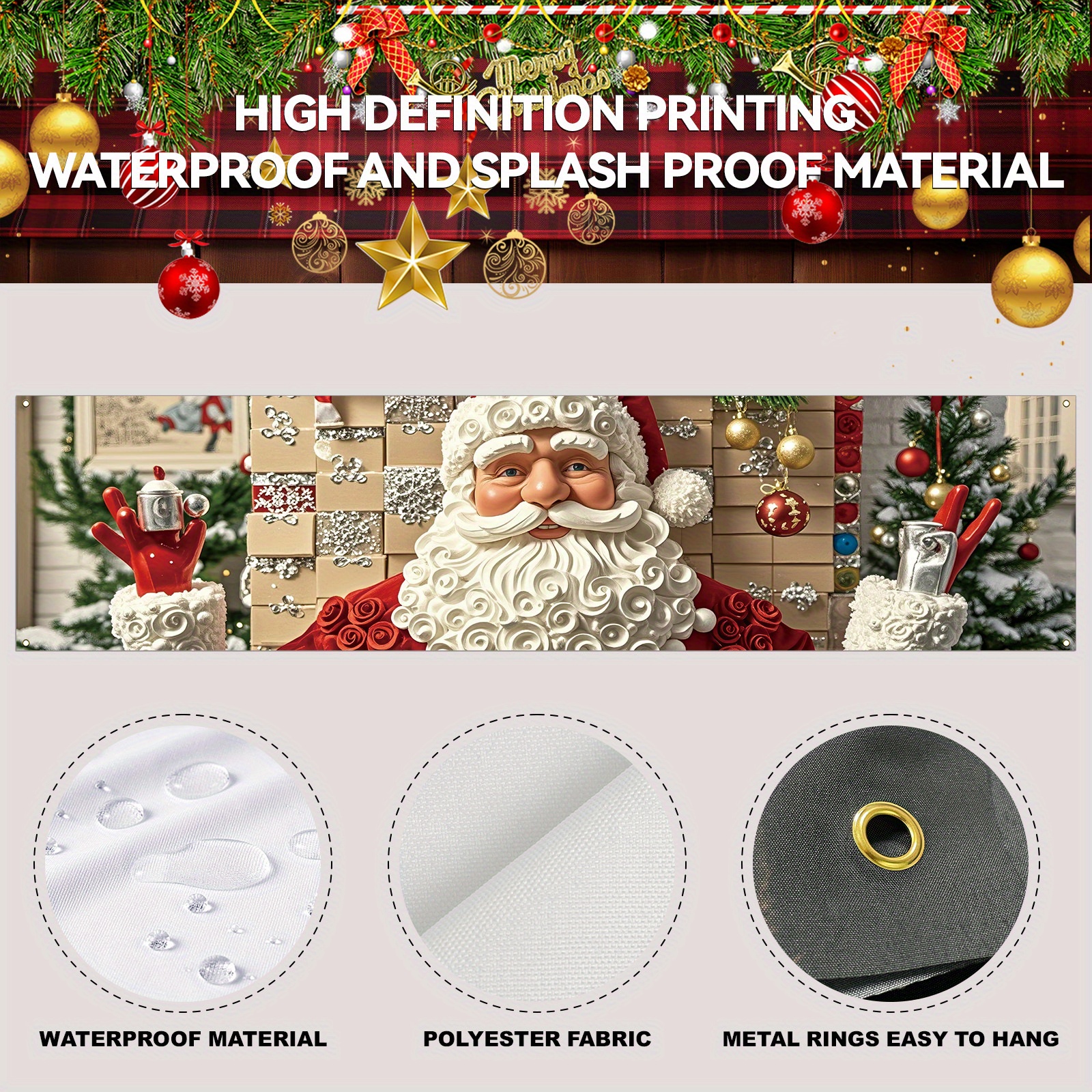 Vintage Santa Claus yard banne - Outdoor Power For Wedding のレビューと価格