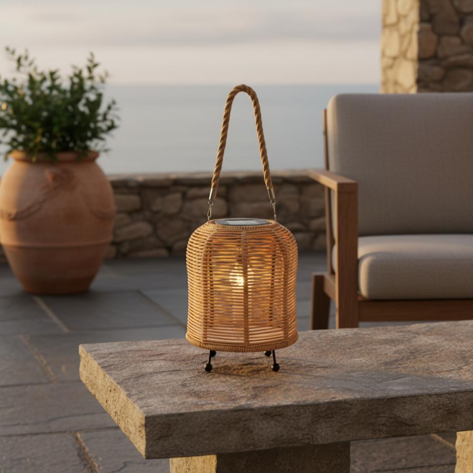 Handwoven Solar Lantern Warm L - Outdoor Power For Camping のレビューと価格