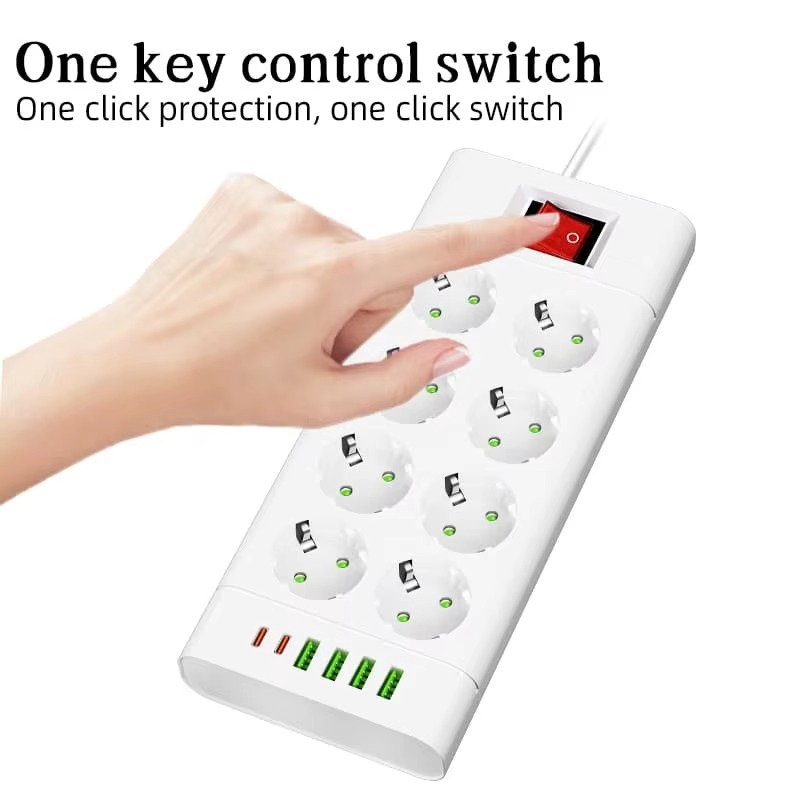 EU Plug Power Strip Outlet Ext - Outdoor Power Strip のレビューと価格