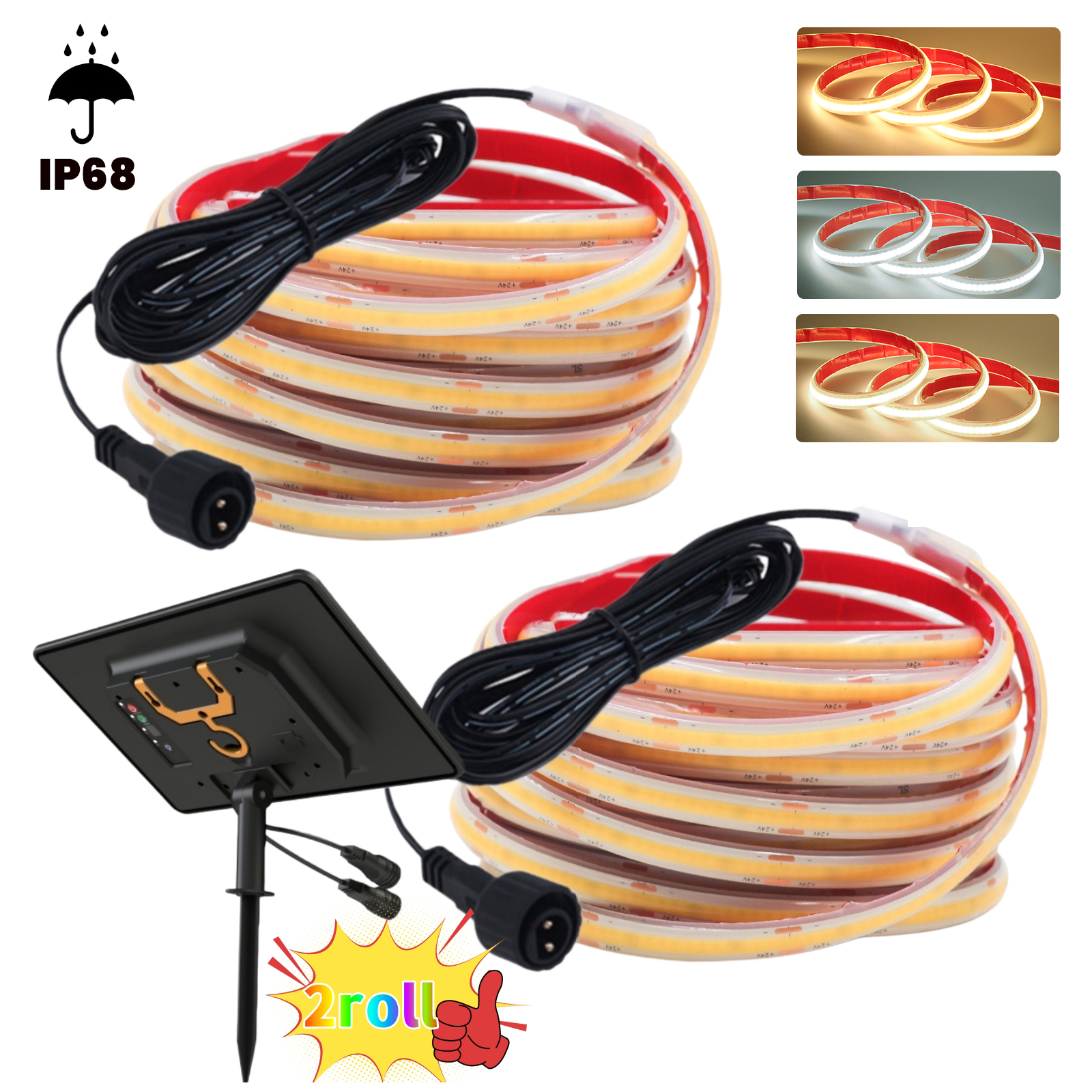 24V COB Strip IP68 Waterproof  - Outdoor Power Strip のレビューと価格