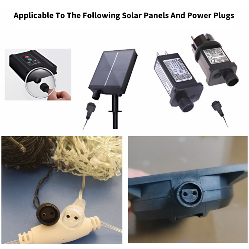 2Pin LED Connector with 25cm W - Outdoor Power Extension Cord のレビューと価格