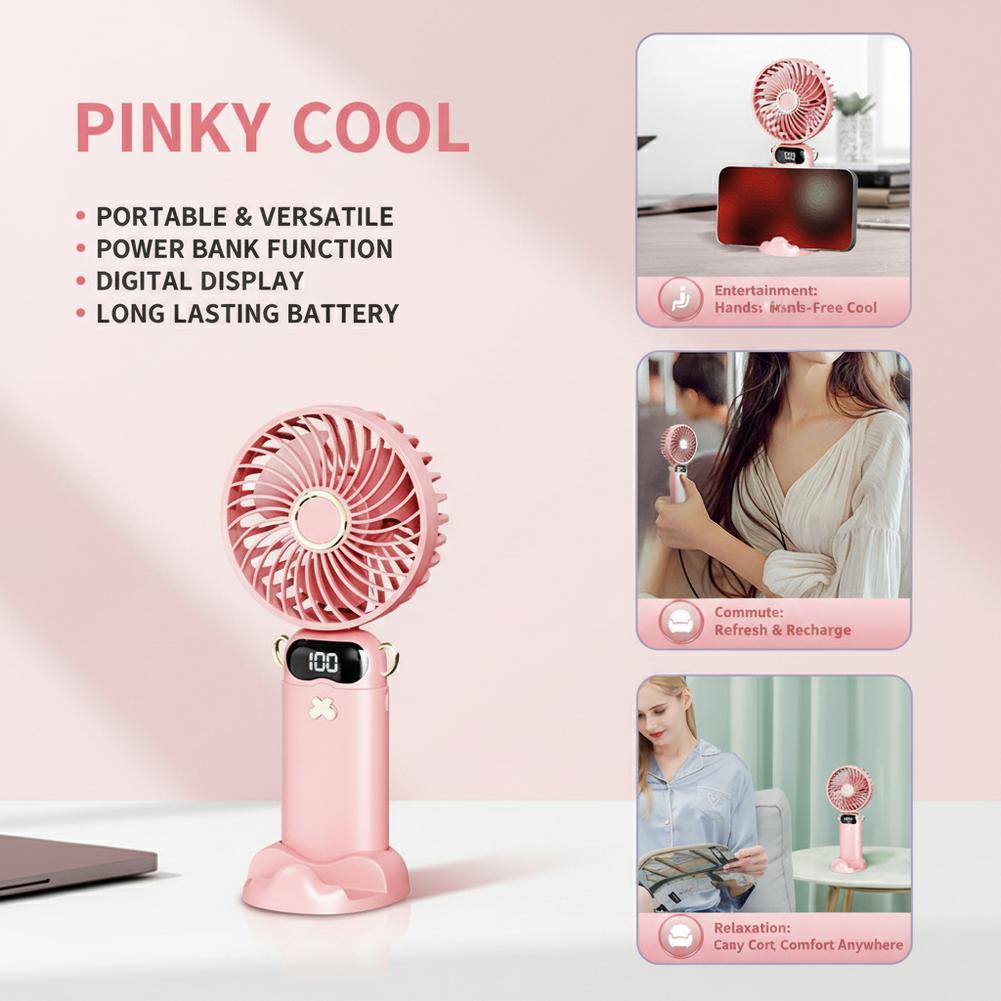 Portable Mini Fan With 6 Speed - Outdoor Usb Power Bank のレビューと価格