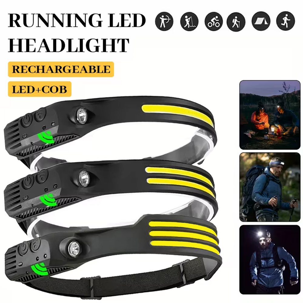 COB LED Induction Headlamp USB - Outdoor Usb Power Bank のレビューと価格