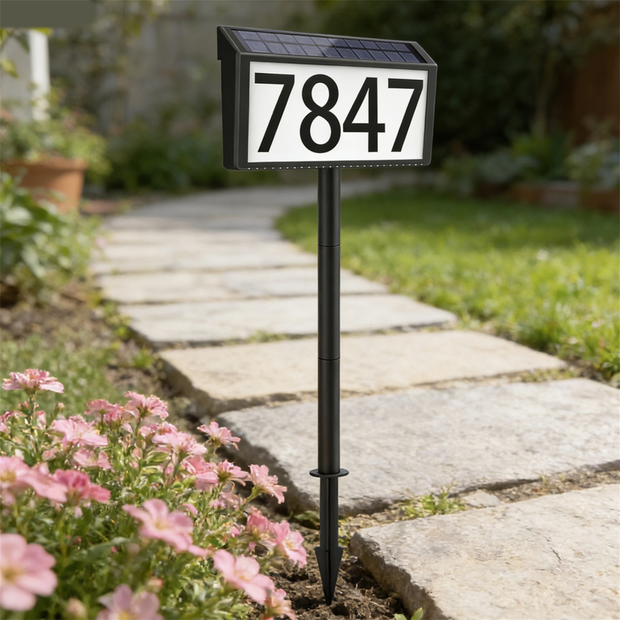 Solar Powered LED House Number - Outdoor Power House のレビューと価格