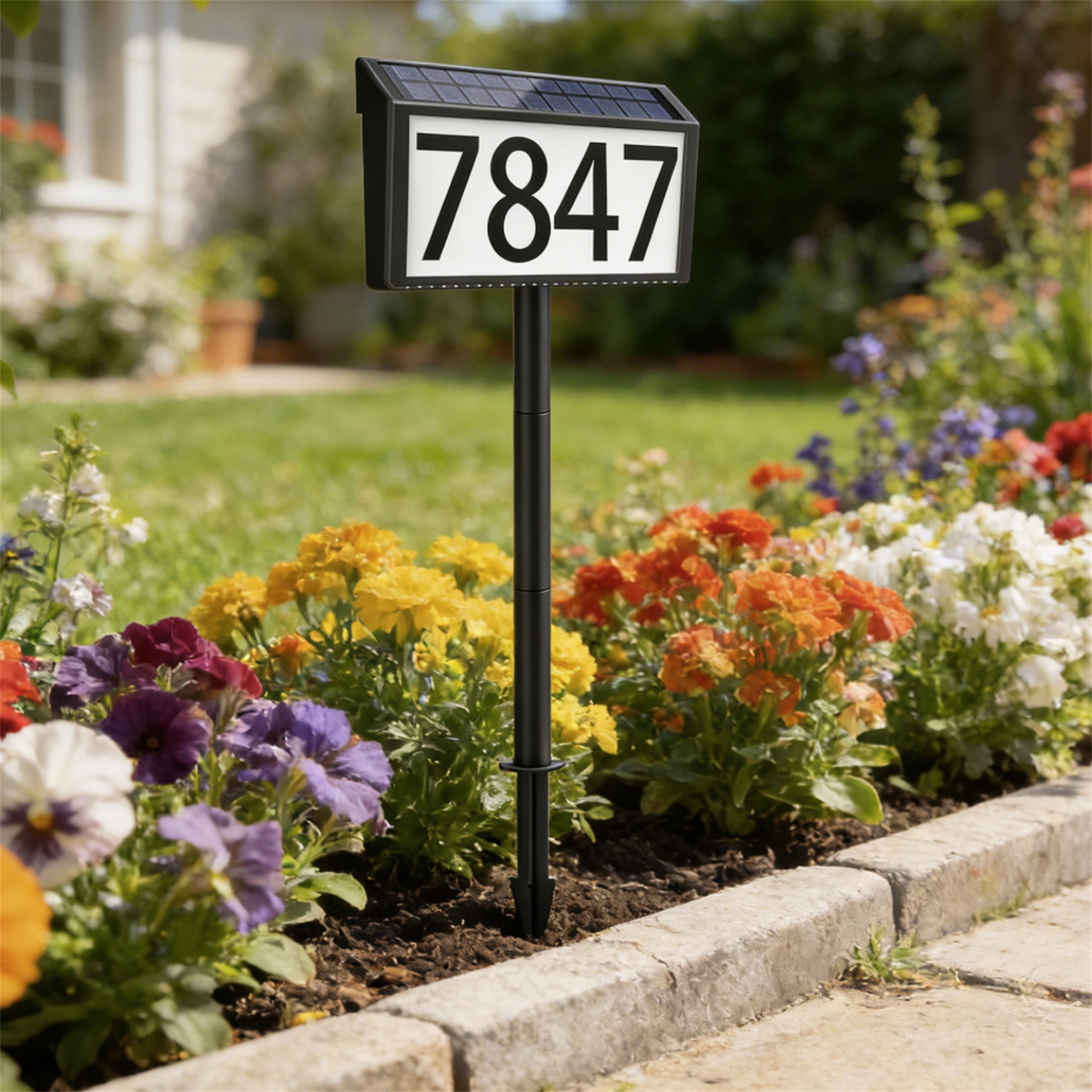 Solar Powered LED House Number - Outdoor Power House のレビューと価格