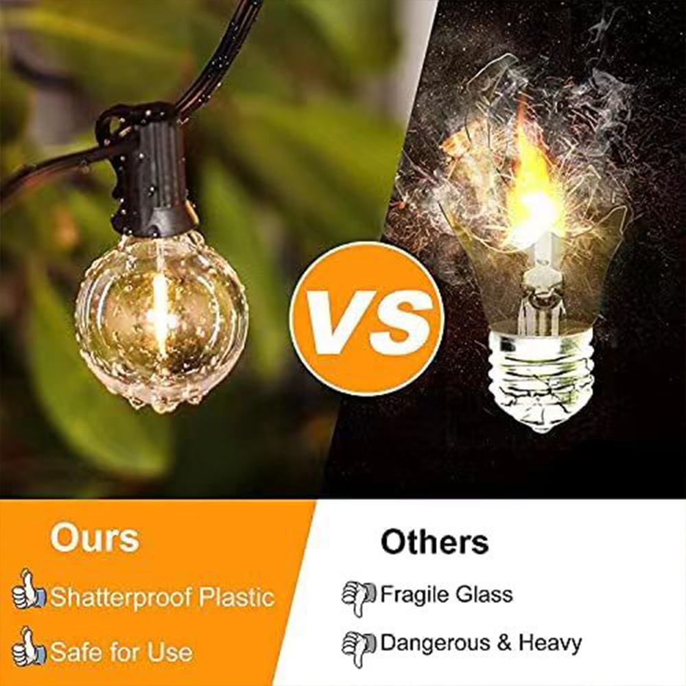 Outdoor 40LED G40 Bulbs Weddin - Outdoor Power For Wedding のレビューと価格