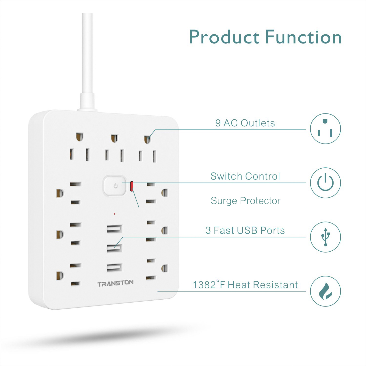 Power Outlet with Surge Protec - Outdoor Power Strip のレビューと価格