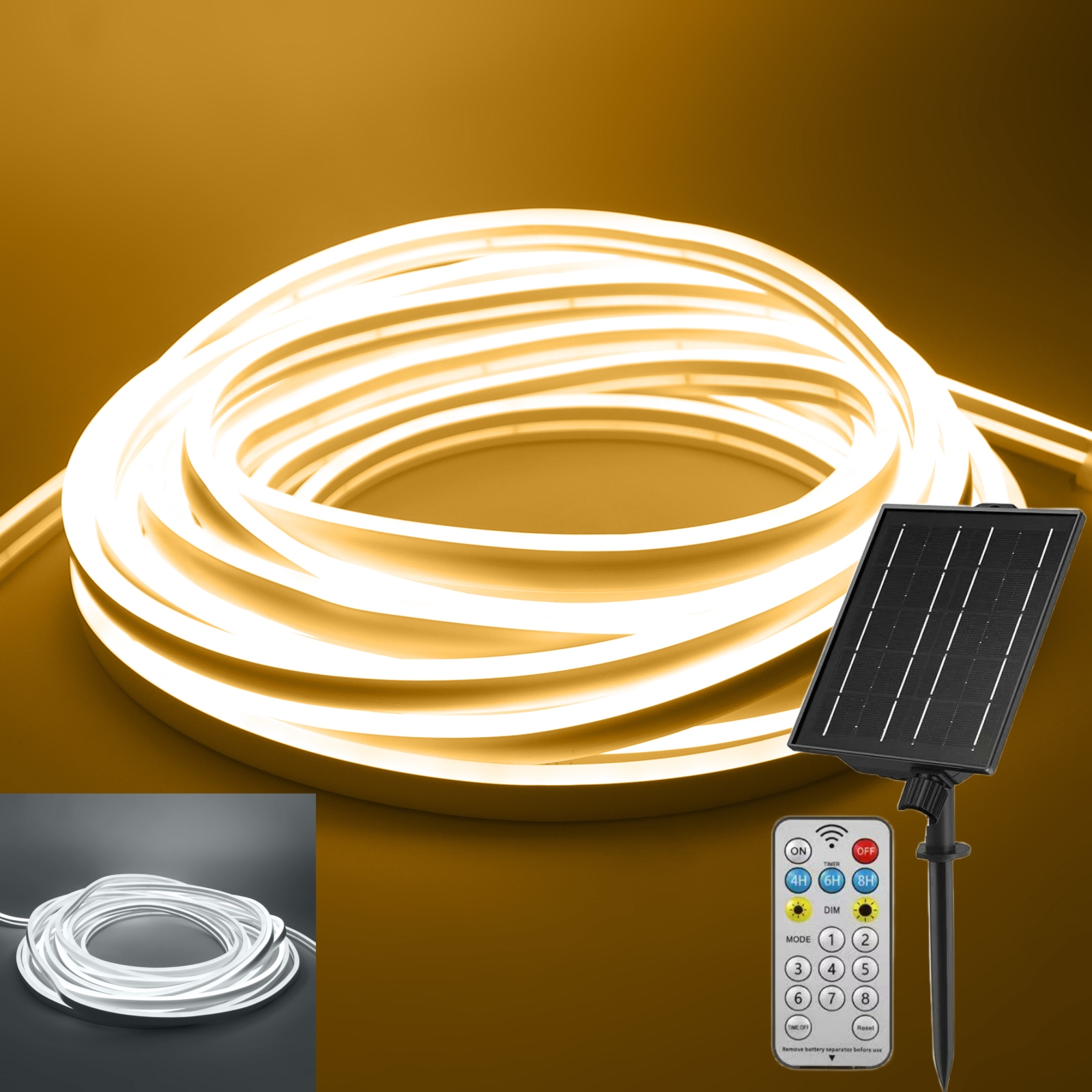 24V Solar Neon Light LED Strip - Outdoor Power Strip のレビューと価格